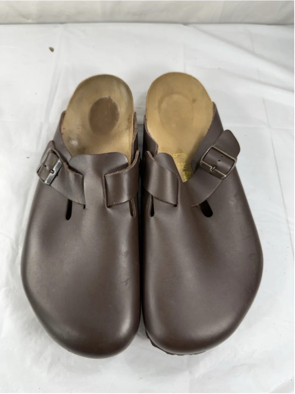 Birkenstock Boston Dark Brown Natural Leather Regular Size 50 M17